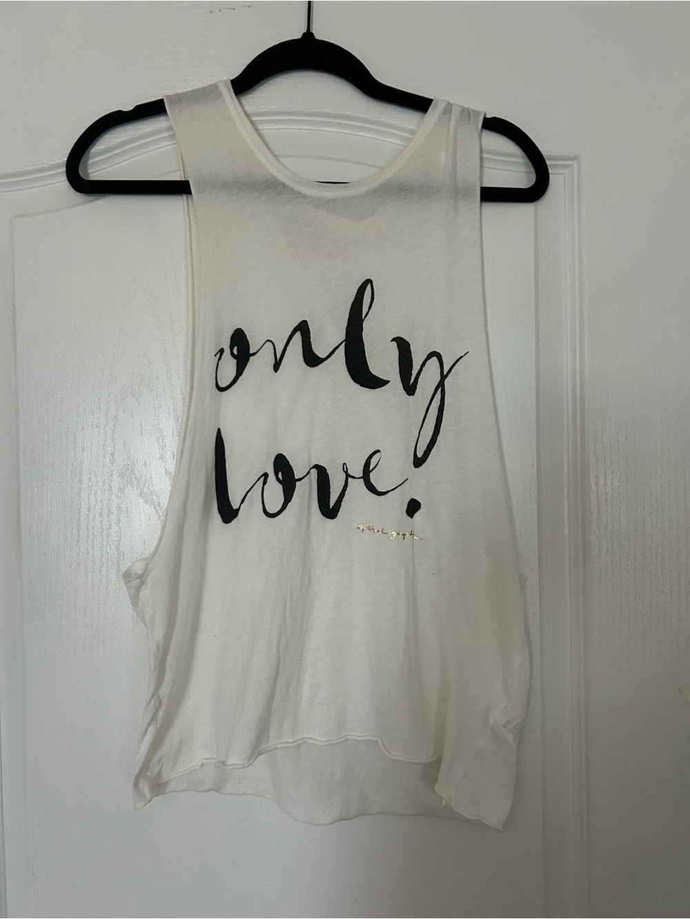 Spiritual Gangster White Muscle Tee "Only Love"